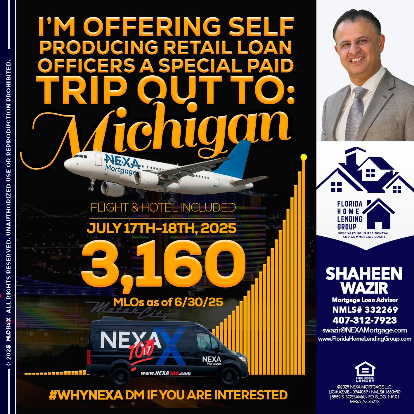 MICHIGAN TRIP - Shaheen Wazir -Mortgage Loan Advisor