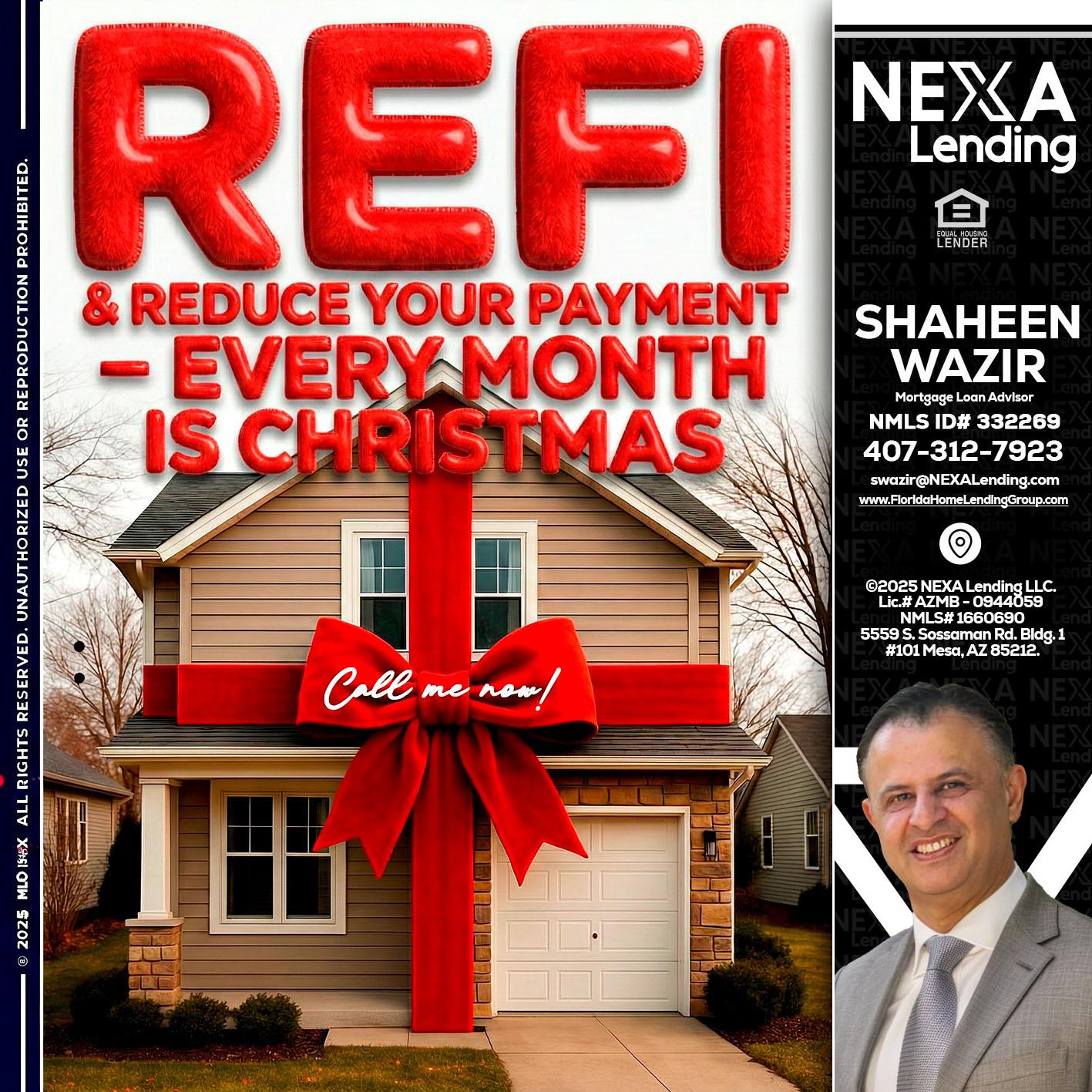 REFI - Shaheen Wazir -Mortgage Loan Advisor