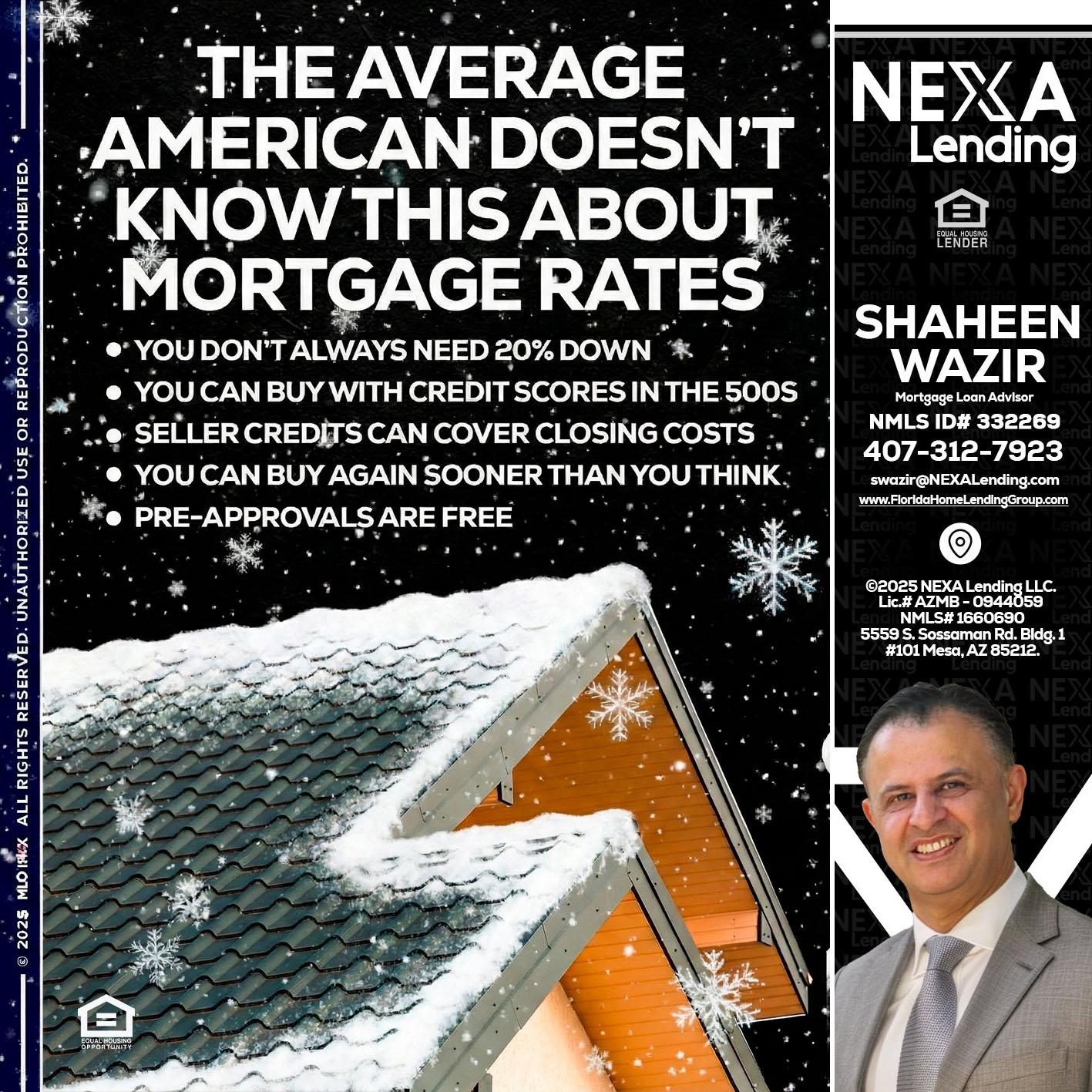 THE AVERAGE - Shaheen Wazir -Mortgage Loan Advisor