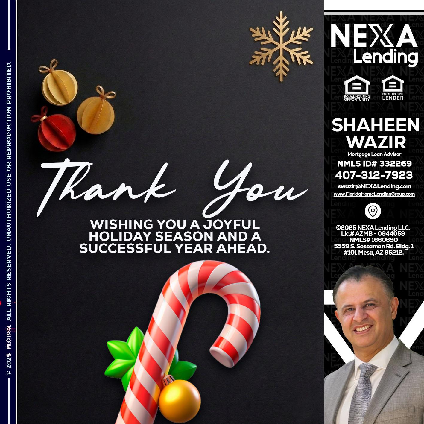 THANK YOU - Shaheen Wazir -Mortgage Loan Advisor