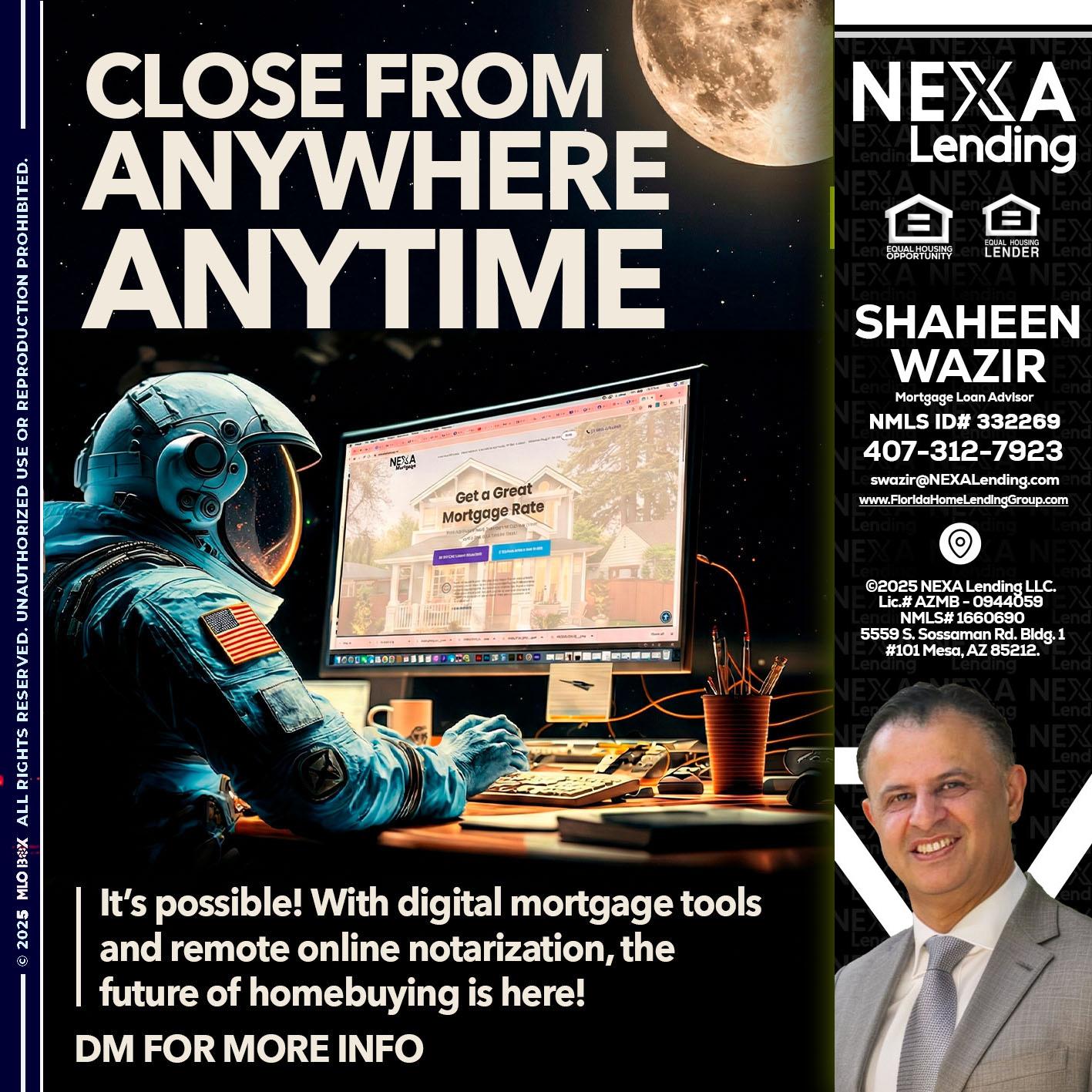 close from - Shaheen Wazir -Mortgage Loan Advisor