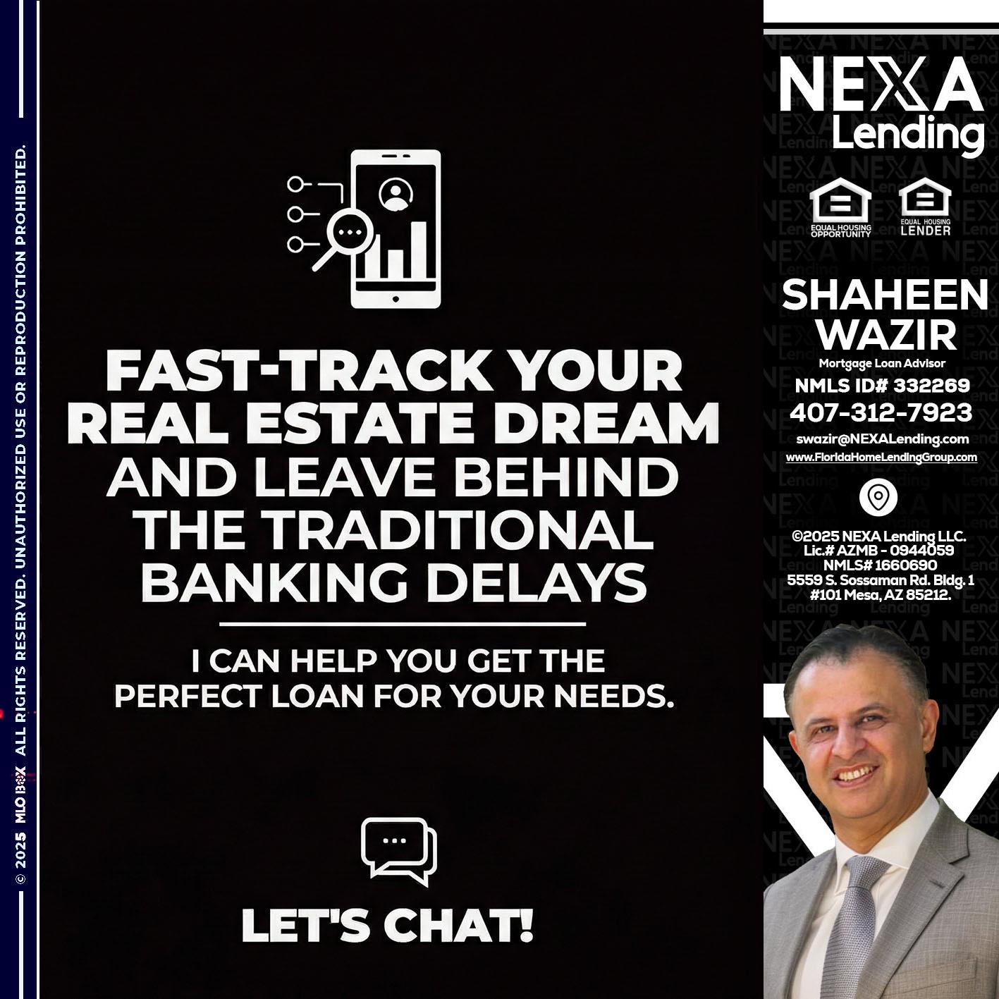 FAST TRACK - Shaheen Wazir -Mortgage Loan Advisor