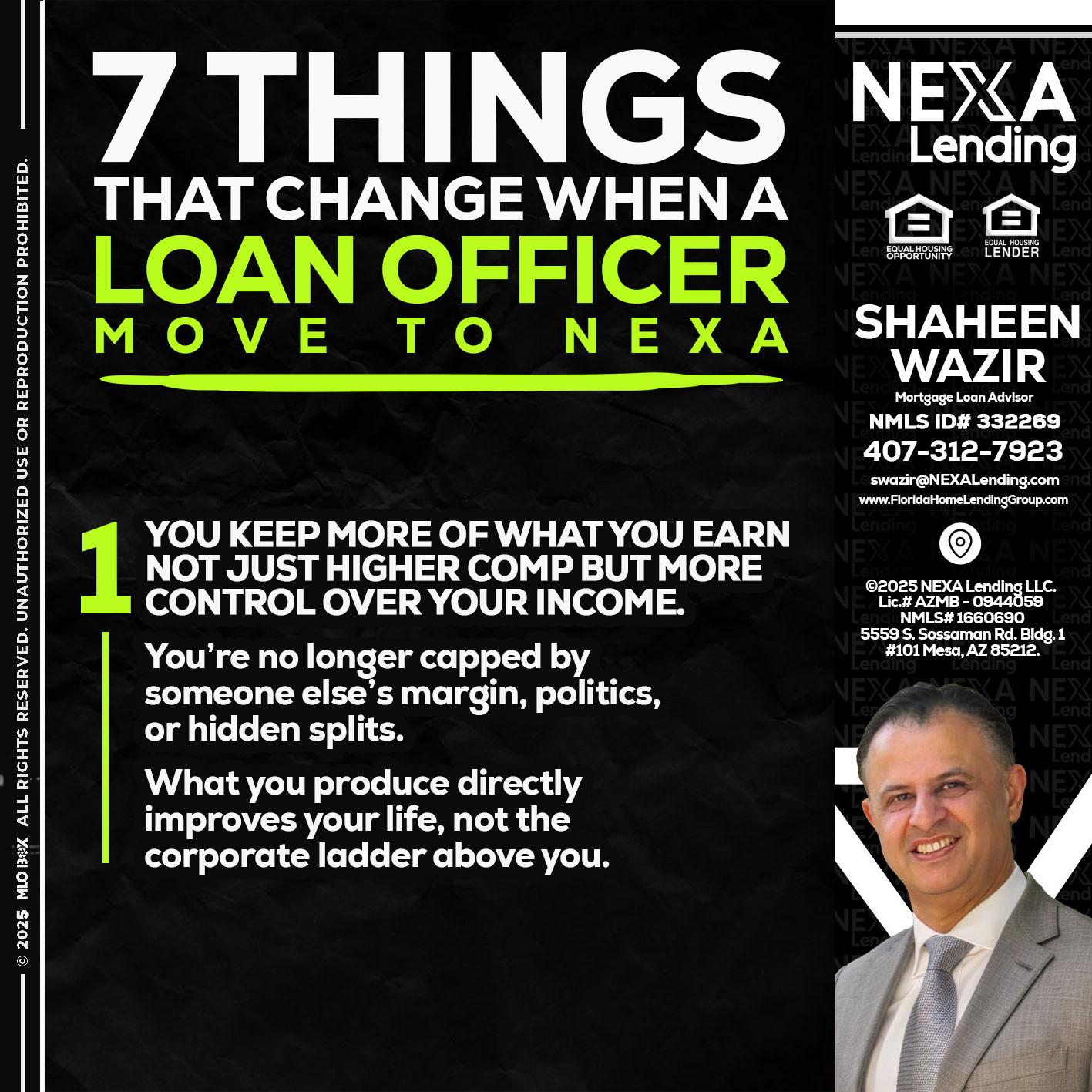 7 THINGS (1) - Shaheen Wazir -Mortgage Loan Advisor