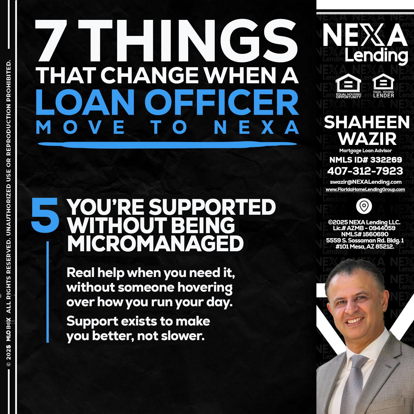 7 THINGS (5) - Shaheen Wazir -Mortgage Loan Advisor