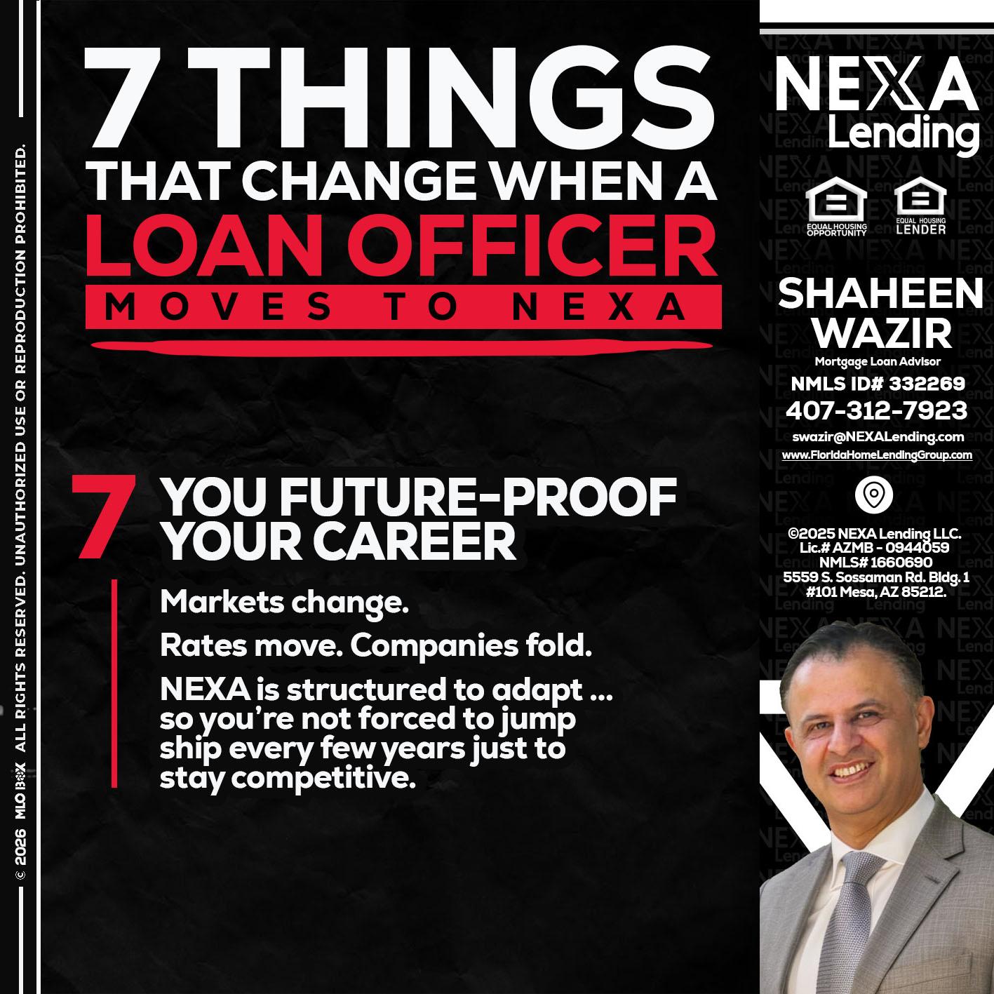 7 THINGS (7) - Shaheen Wazir -Mortgage Loan Advisor