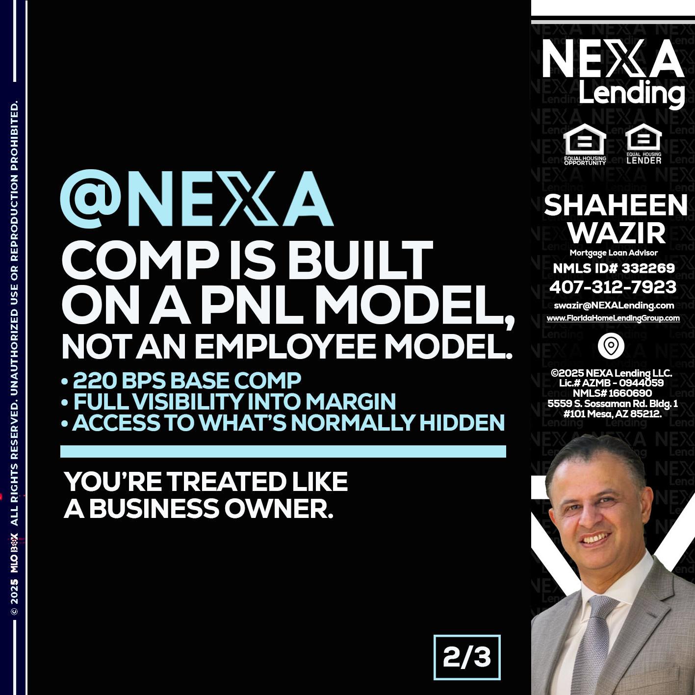 2 OF 3 - Shaheen Wazir -Mortgage Loan Advisor