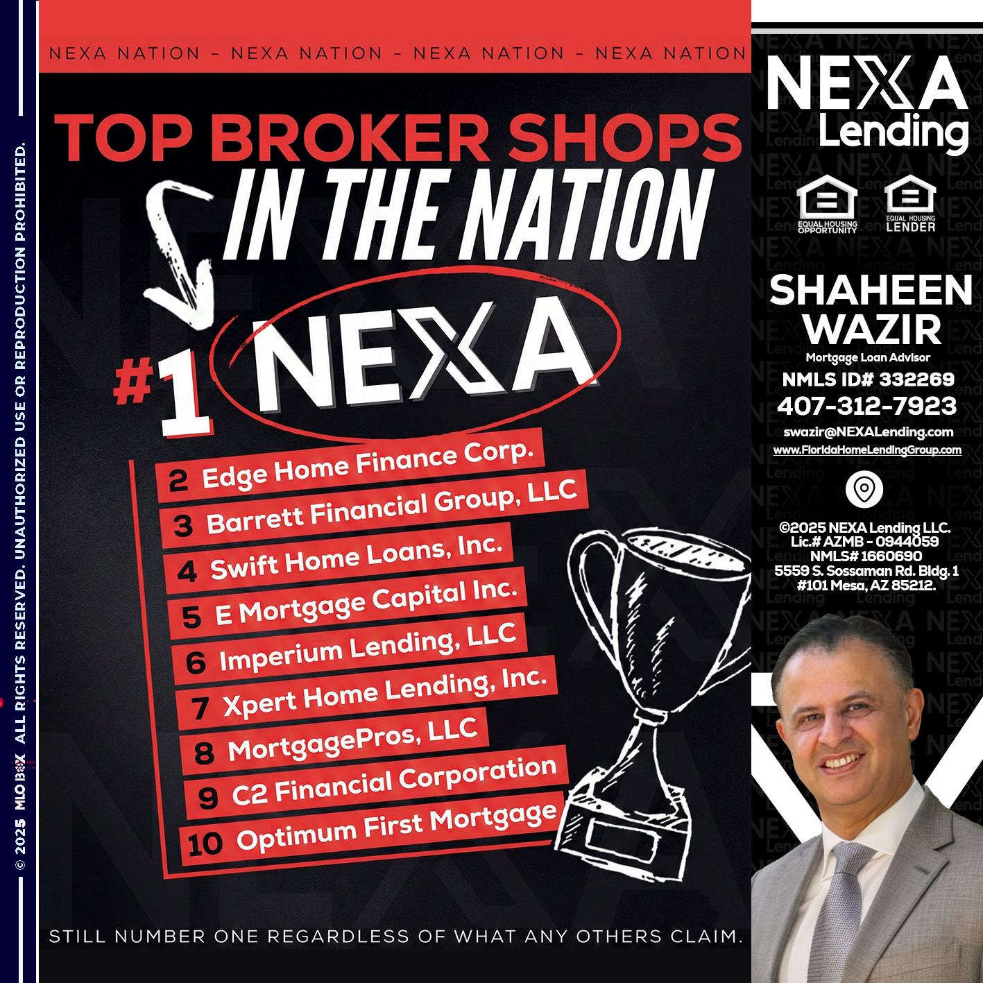 top broker - Shaheen Wazir -Mortgage Loan Advisor